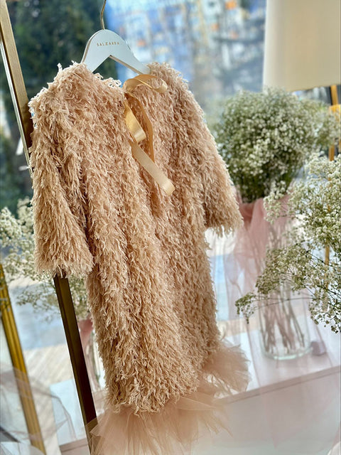 Vienna Glow Dress Детска рокля в беж