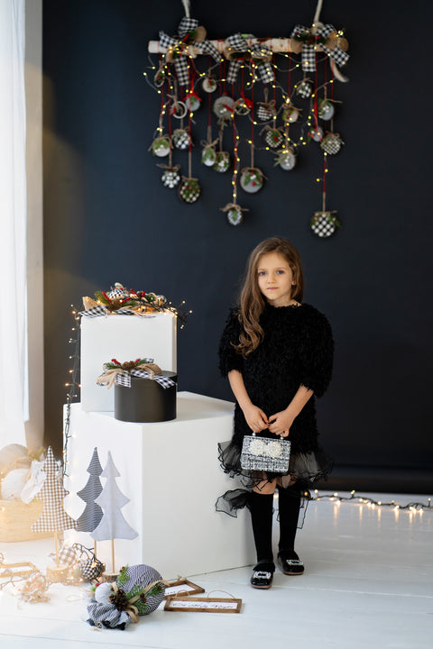 Black Flower Dress Черна рокля