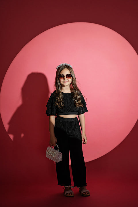 Black Soleil Top Детски топ солей черно