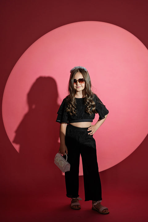 Black Soleil Top Детски топ солей черно