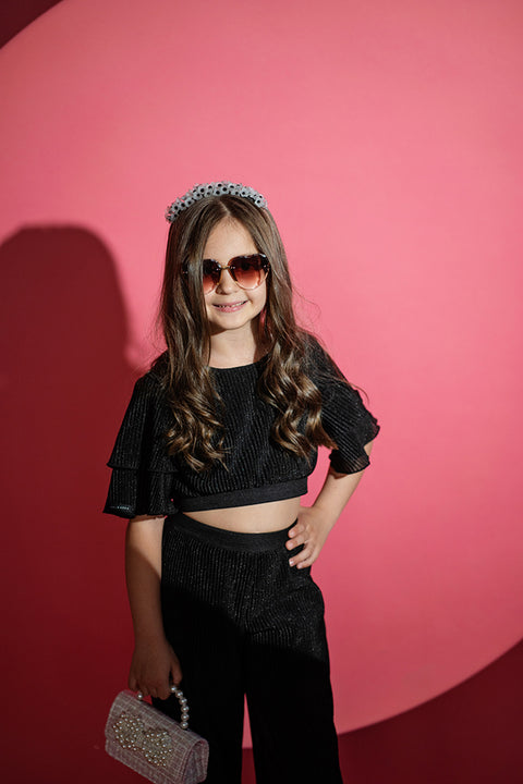 Black Soleil Top Детски топ солей черно