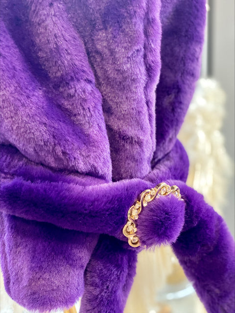 Violet Luxe Елек лилава еко кожа