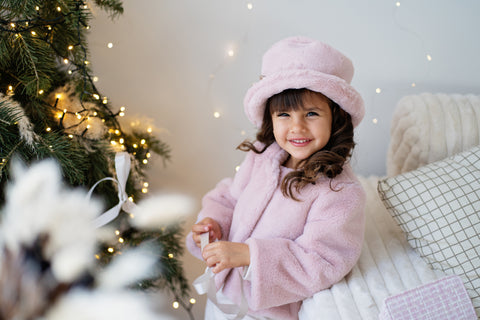 Roselle Short Coat Късо палто еко кожа в пепел от рози