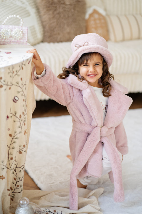 Roselle Long Coat Дълго палто в пепел от рози