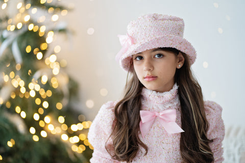 Essena Dress Рокля розово букле