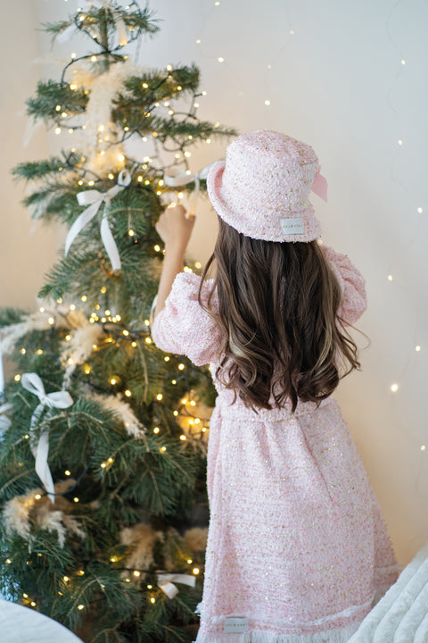 Essena Dress Рокля розово букле