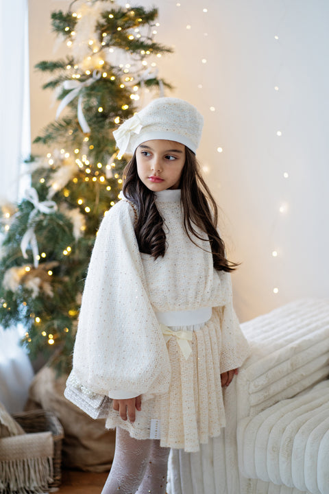 Winter Glow Блуза плетиво в екрю