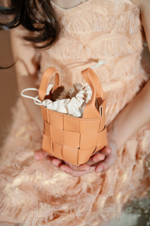 Rocca Nude Dress Детска рокля от луксозен плат с реснички
