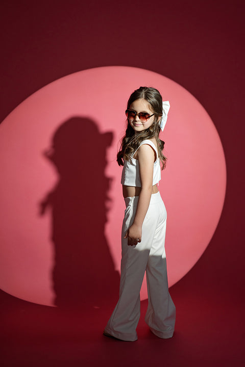 Luna Luxe Wide Leg Pants Кожен панталон с разкроен силует