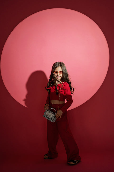 Scarlet Charm Top Блузка с джобчета