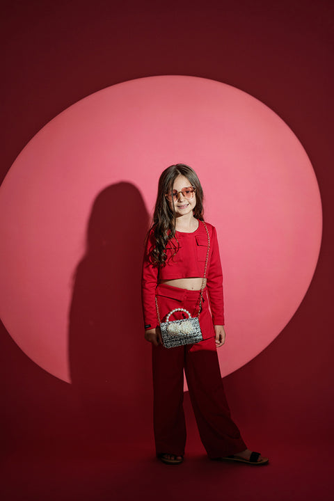 Scarlet Charm Top Блузка с джобчета