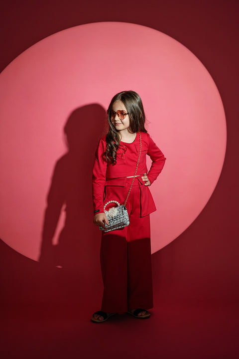 Scarlet Charm Top Блузка с джобчета