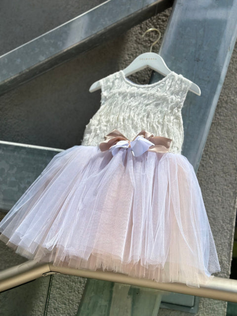 Blush Petal Dream Рокля с 3D плат и многопластов тюл