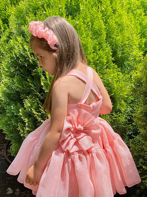 Sonata in Pink Детска рокля в розово с презрамки