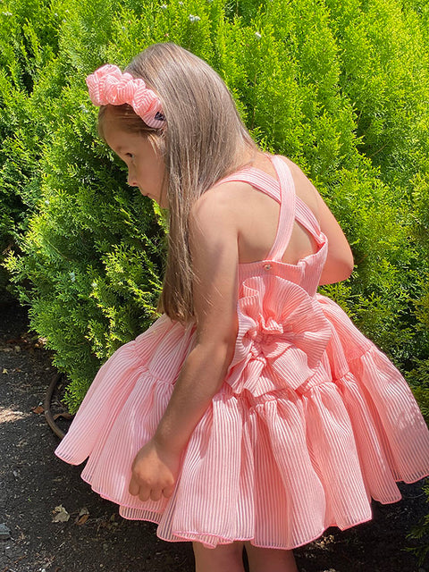 Sonata in Pink Детска рокля в розово с презрамки