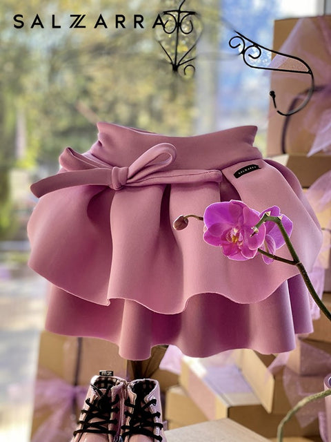 Lilla Skirt Детска пола от неопрен в лилаво
