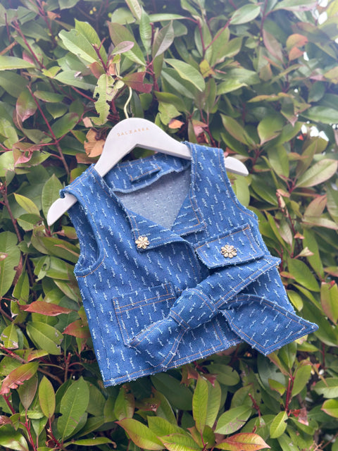 Blue Blossom Eлек от деним