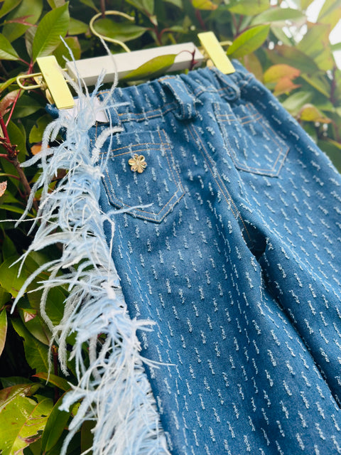 Blue Blossom Панталон от деним