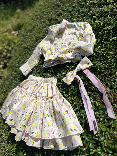Tulip Dream tulip flared skirt