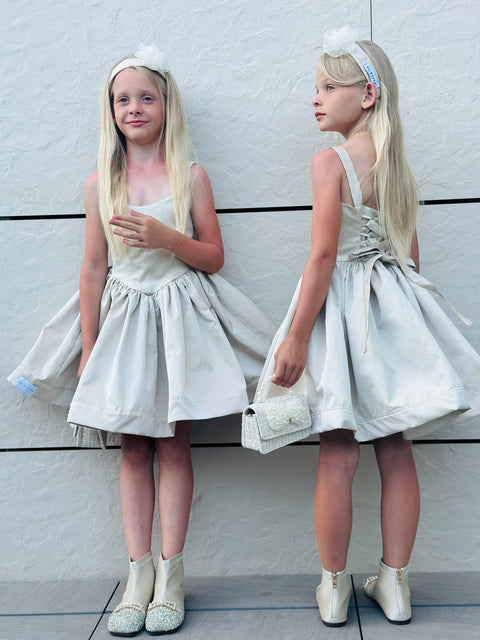 Vanilla Mist Κομψό φόρεμα σε απαλό βανίλια χρώμα