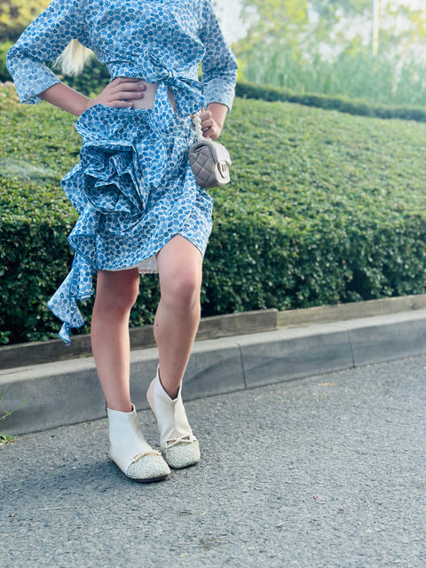 Floral Charm Skirt Детска пола с цвете