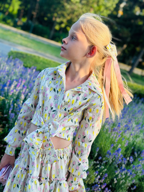 Tulip Dream tulip flared skirt