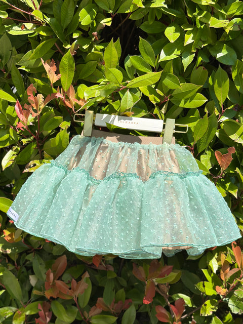Fairy Dew Skirt Детска пола зелена органза