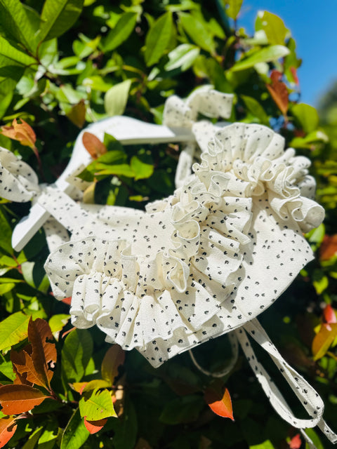 Polka Ruffle Charm Top Top with dots and romantic ruffles