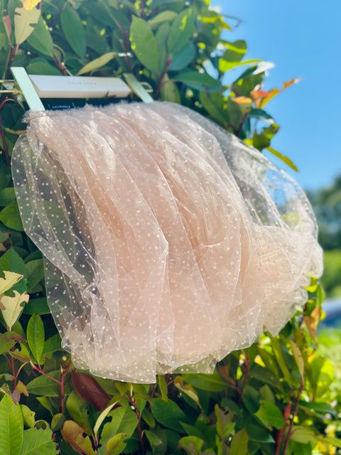 Peach Cloud Skirt Пола балон от тюл в цвят праскова