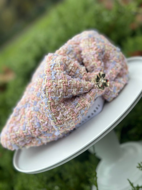 Lilac Rose Beret Boucle