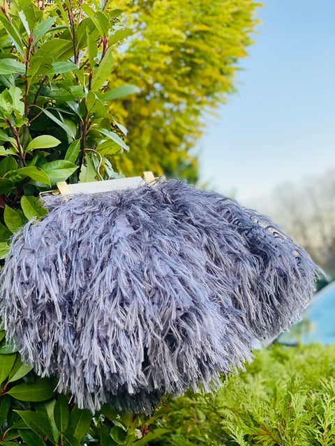 Silver Twirl skirt in gray