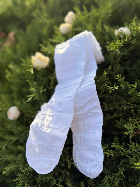 Bimba in white Tights in white