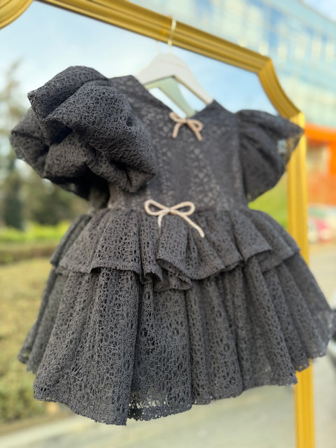 Emera Black lace dress