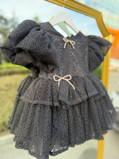 Emera Black lace dress