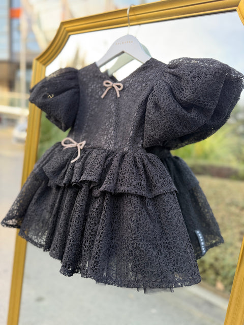 Emera Black lace dress
