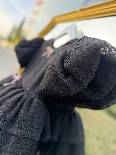 Emera Black lace dress