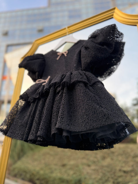 Emera Black lace dress