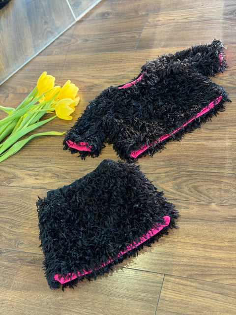 Catania Пола от черни пера