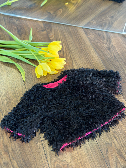 Catania Черна блуза с перца