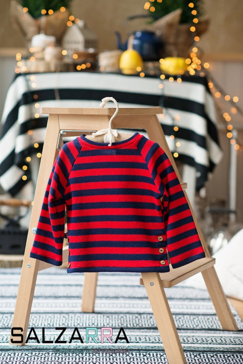 Marine Stripes Knit Blouse Детска блуза райе