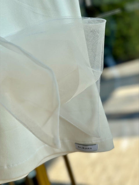 Ivory Dream Топ без ръкави с панделка