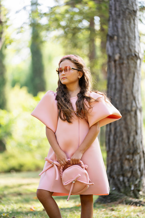 Blush Symphony Dress Children's pink neoprene dress