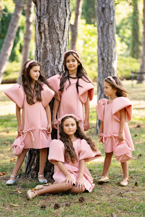 Blush Symphony Dress Children's pink neoprene dress