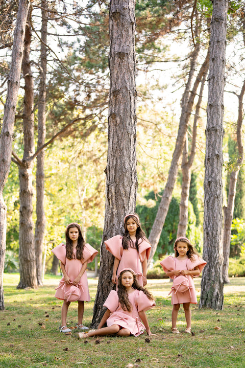 Blush Symphony Dress Children's pink neoprene dress