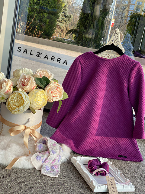 Purple Grace Dress Детска лилава рокля