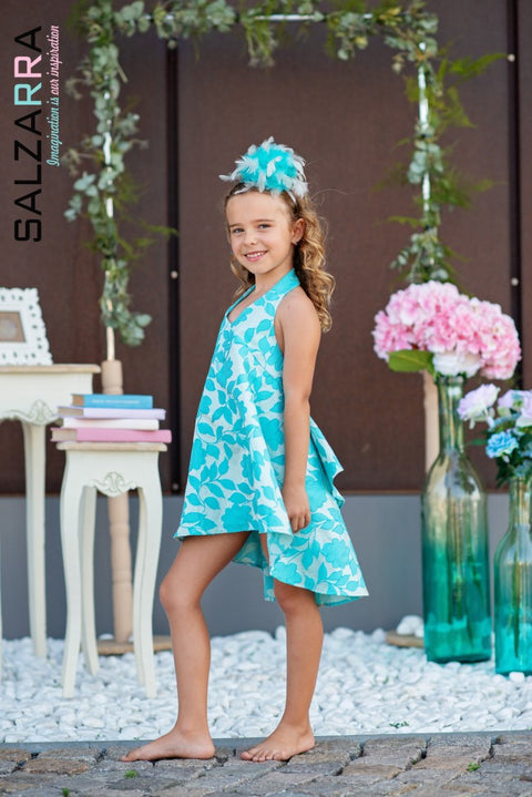 Lily Wave Dress Детска рокля от жакард