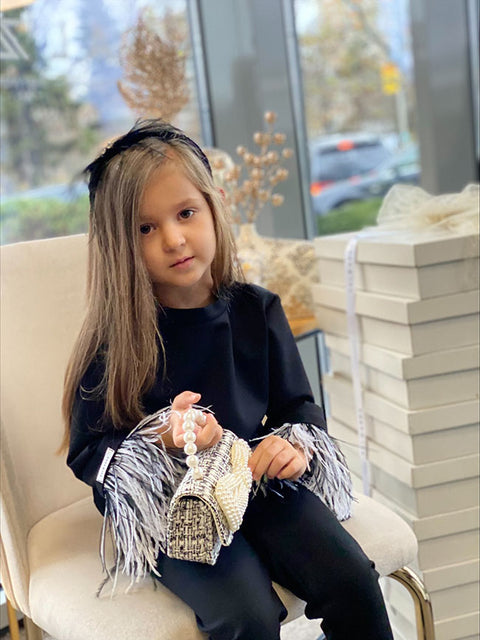 Black Mary Σετ φτερών σε μαύρο χρώμα