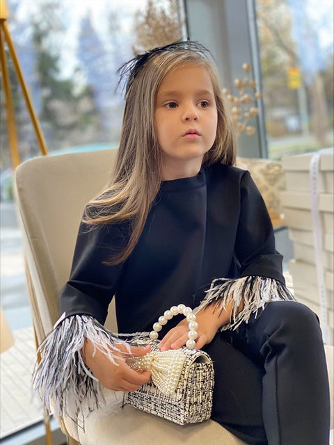 Black Mary Σετ φτερών σε μαύρο χρώμα