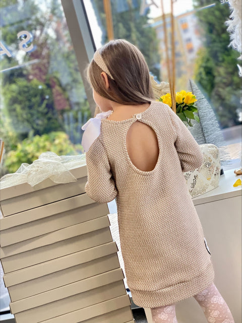 Vanilla Baby Tunic Бежова туника с щампа
