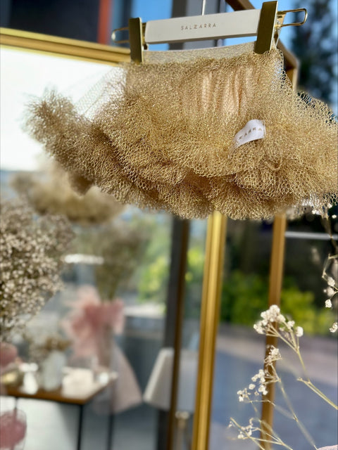 Golden Mist Златиста пола от мрежа